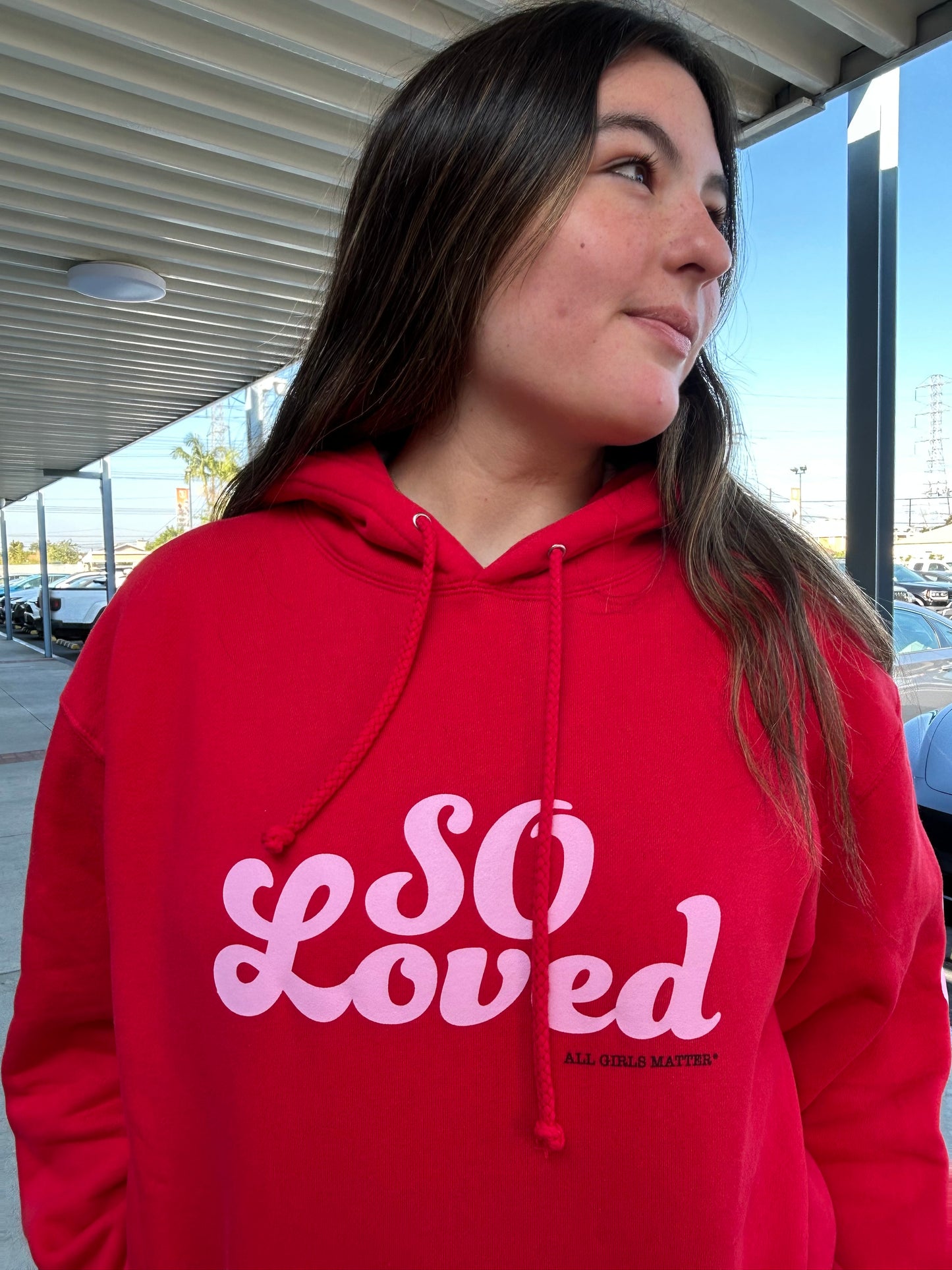 "SO Loved" RED Hoodie