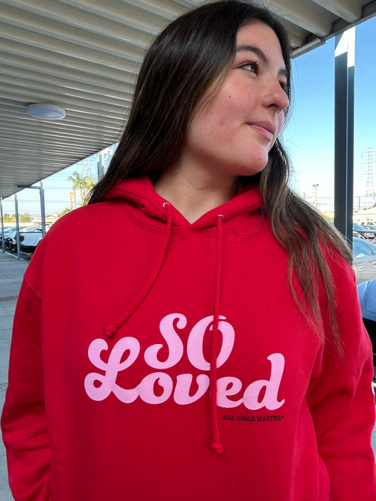 "SO Loved" RED Hoodie